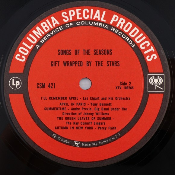Songs Of The Seasons, Gift Wrapped By The Stars Jazz LP Record Columbia CSM 421 - Picture 9 of 14